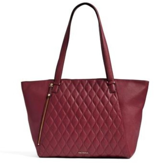 Vera Bradley Handbags - Vera Bradley Avery Claret Leather Tote